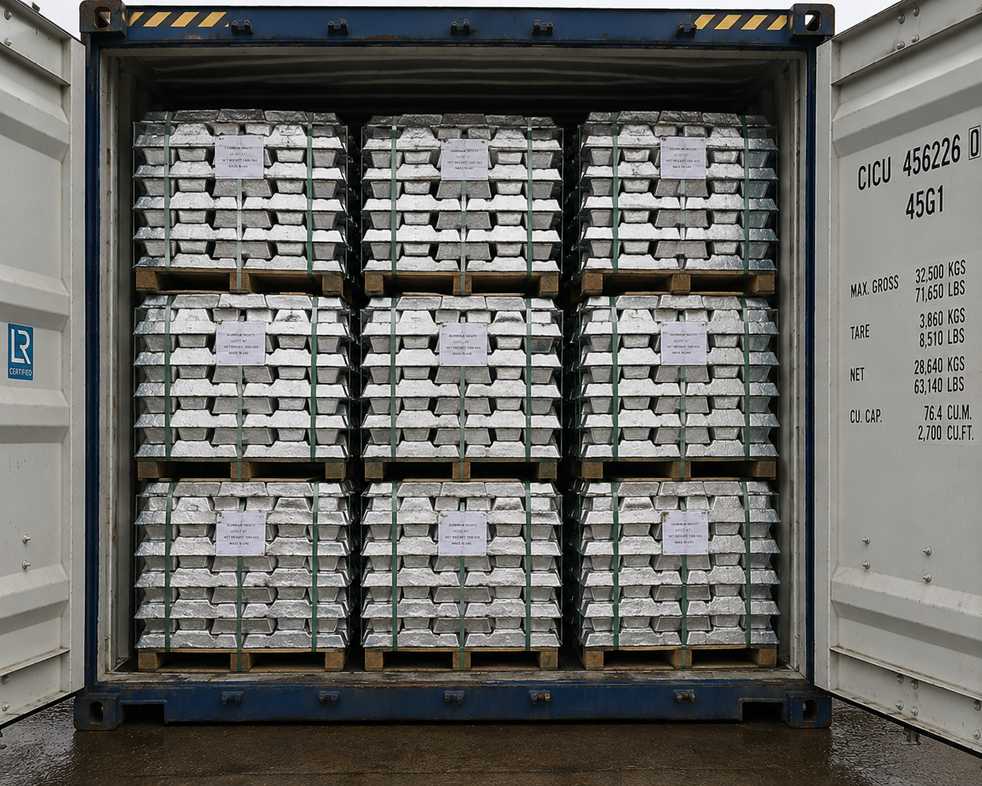 Aluminum Ingots, Aluminum Ingot A7 99.7% And A8 99.8%