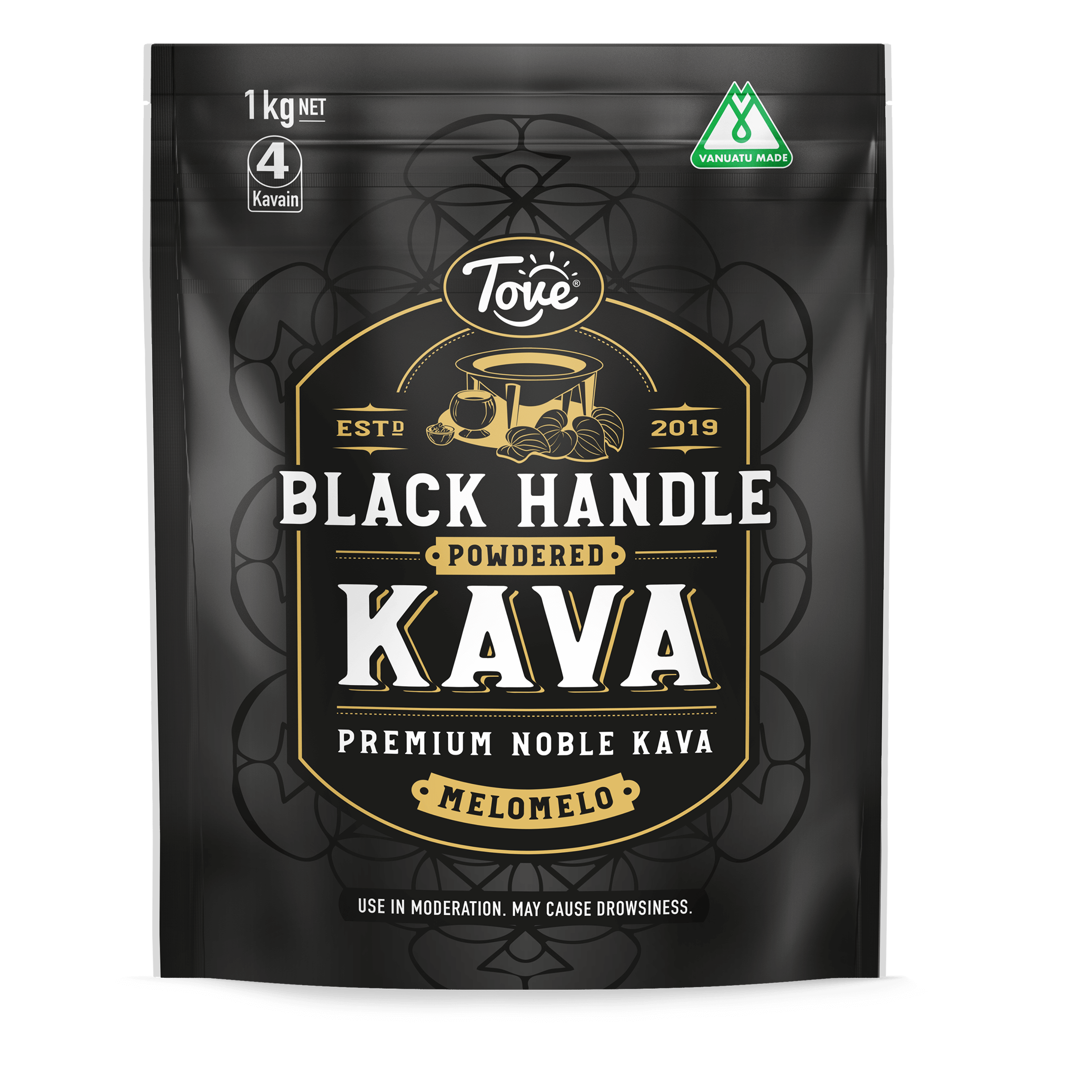 Tove "Black Handle" Powdered Kava (1kg) – Melomelo Noble Kava